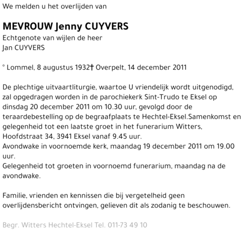 Jenny Cuyvers