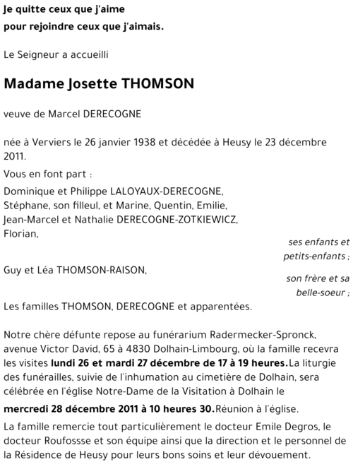 Josette THOMSON