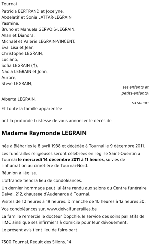 Raymonde LEGRAIN