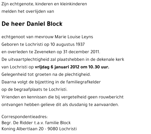 Daniel Block