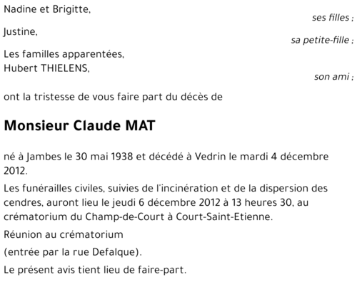 Claude MAT