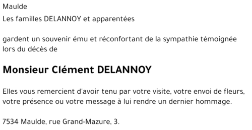 Clément DELANNOY
