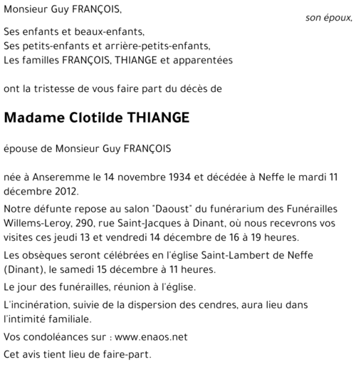 Clotilde THIANGE