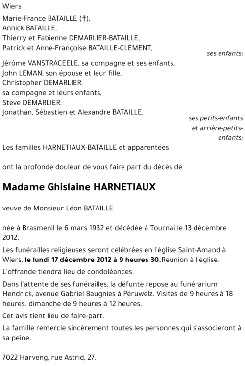 Ghislaine HARNETIAUX