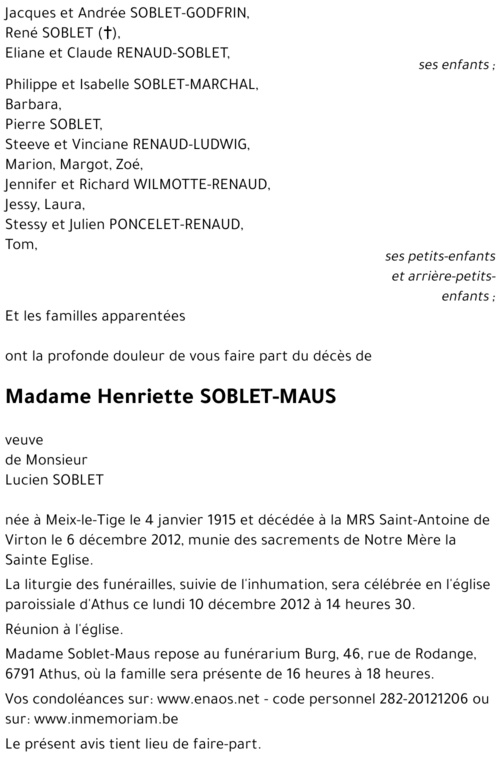 Henriette MAUS