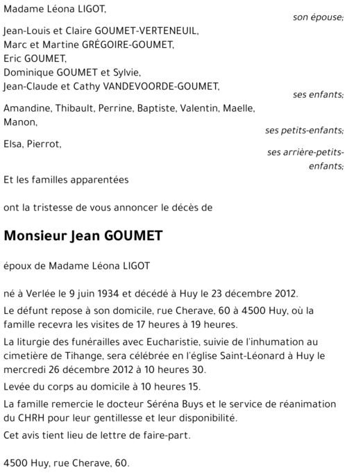 Jean GOUMET