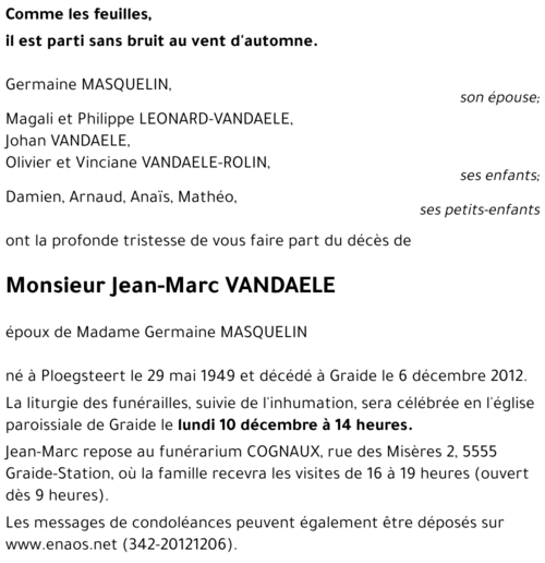 Jean-Marc VANDAELE