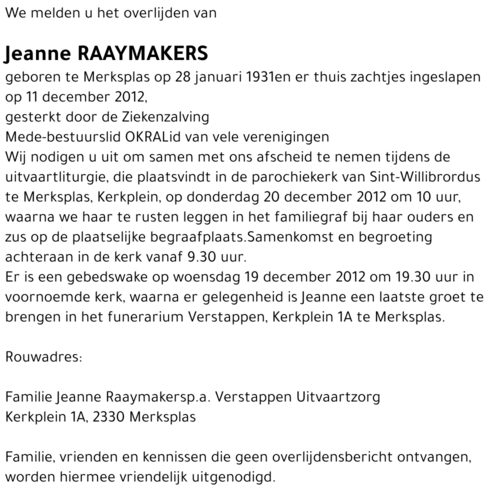 Jeanne Raaymakers