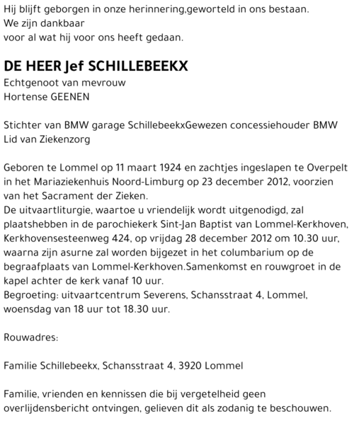 Jef Schillebeeckx