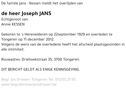 Joseph Jans