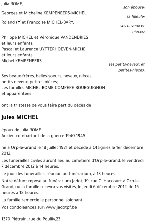 Jules MICHEL