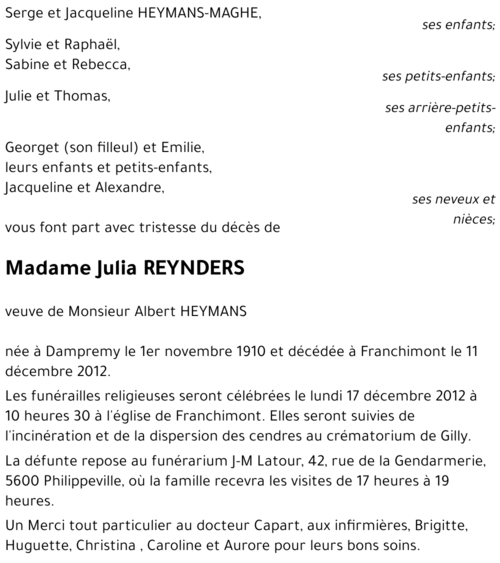 Julia Reynders