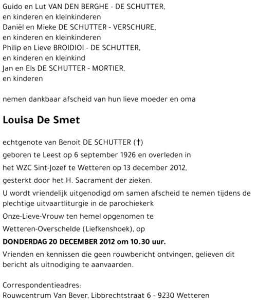 Louisa De Smet