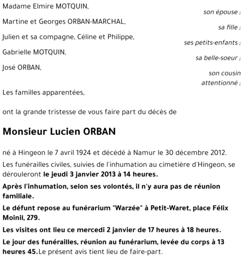 Lucien ORBAN