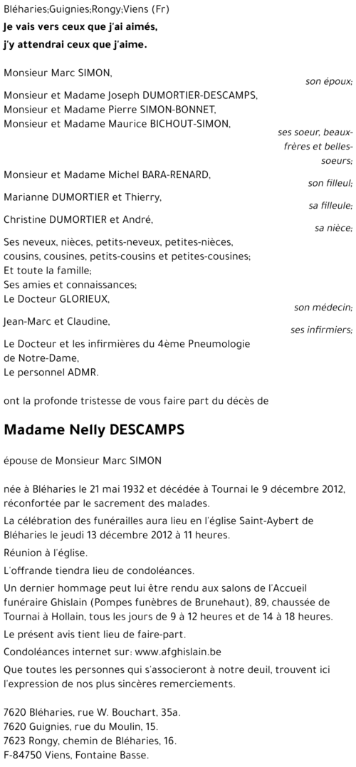 Nelly DESCAMPS