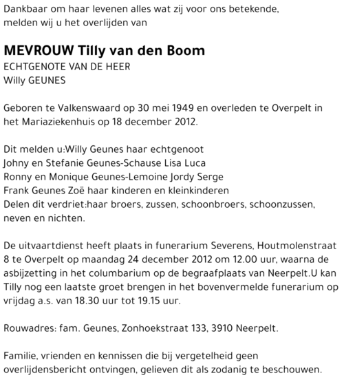 Tilly van den Boom