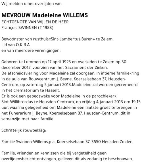 Madeleine Willems