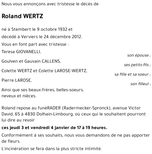 Roland WERTZ