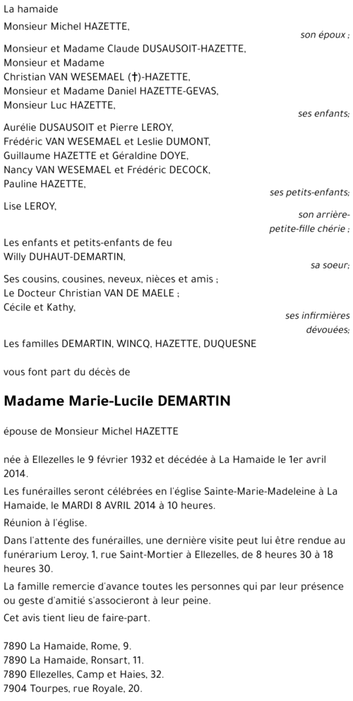 Marie-Lucile DEMARTIN