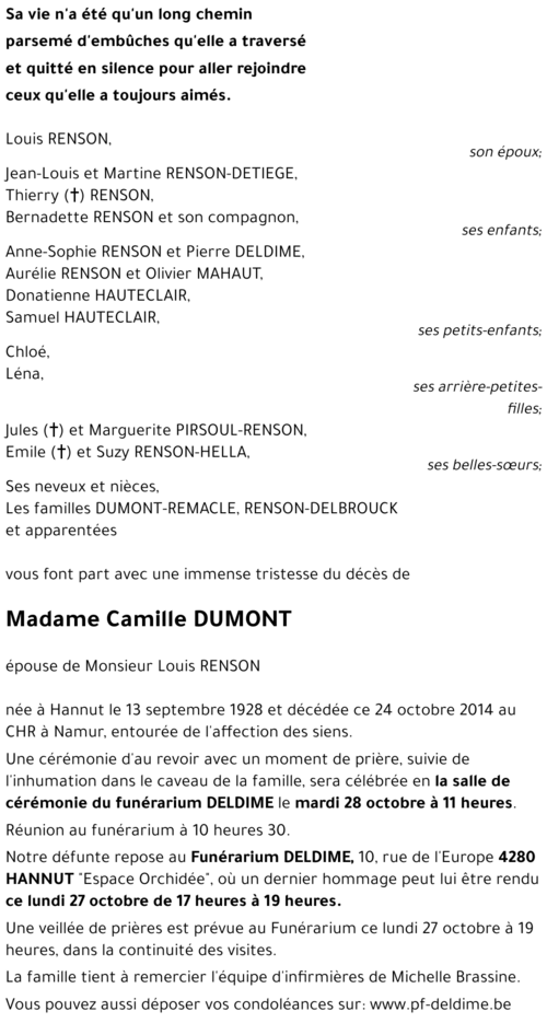 Camille DUMONT