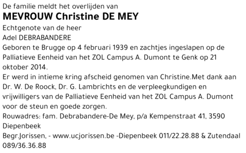 Christine De Mey