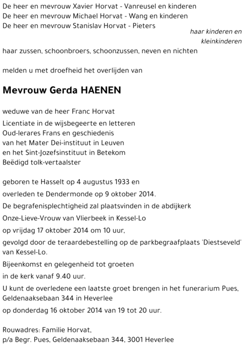 Gerda HAENEN