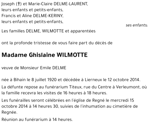Ghislaine WILMOTTE