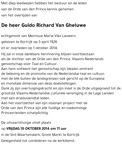 Guido Richard Van Gheluwe