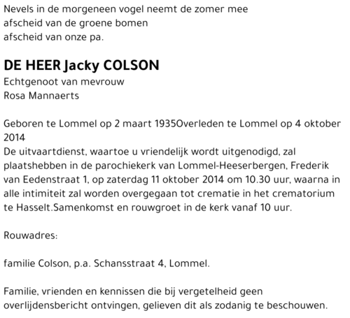 Jacky Colson