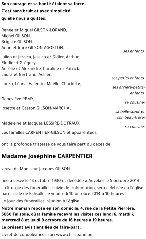 Joséphine CARPENTIER