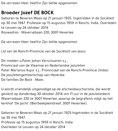 Jozef De Bock