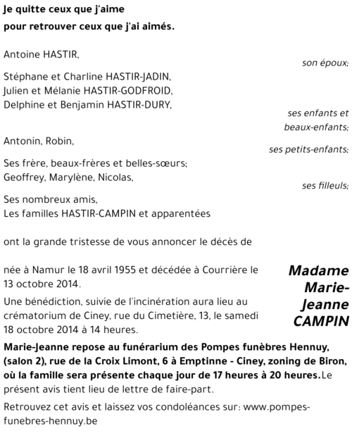 Marie-Jeanne CAMPIN