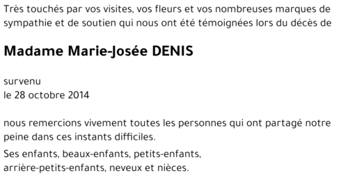 Marie-Josée DENIS