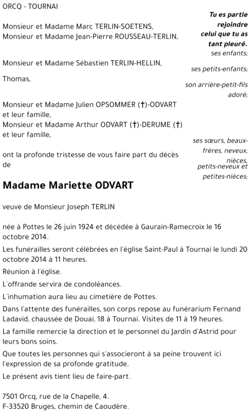 Mariette ODVART