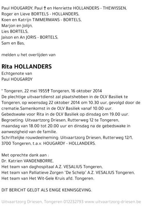 Rita Hollanders