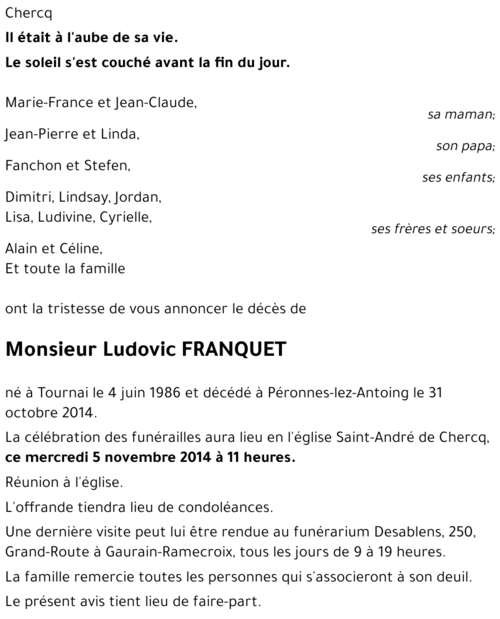 Ludovic FRANQUET