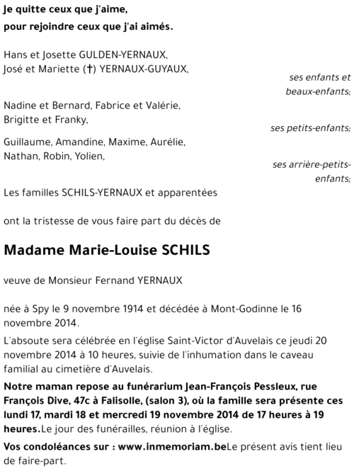 Marie-Louise SCHILS