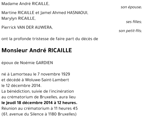 André RICAILLE