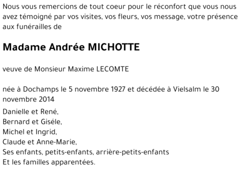 Andrée Michotte