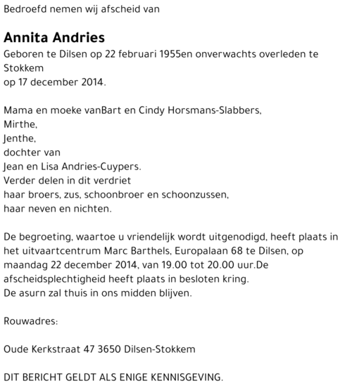 Annita Andries