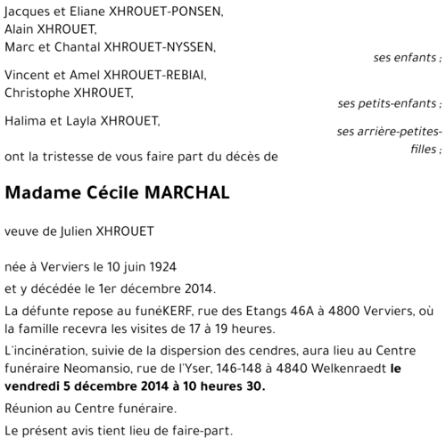 Cécile MARCHAL