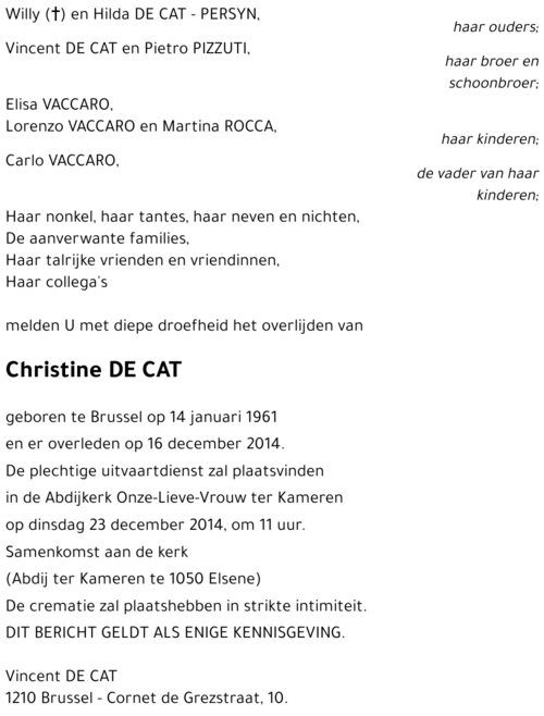 Christine DE CAT