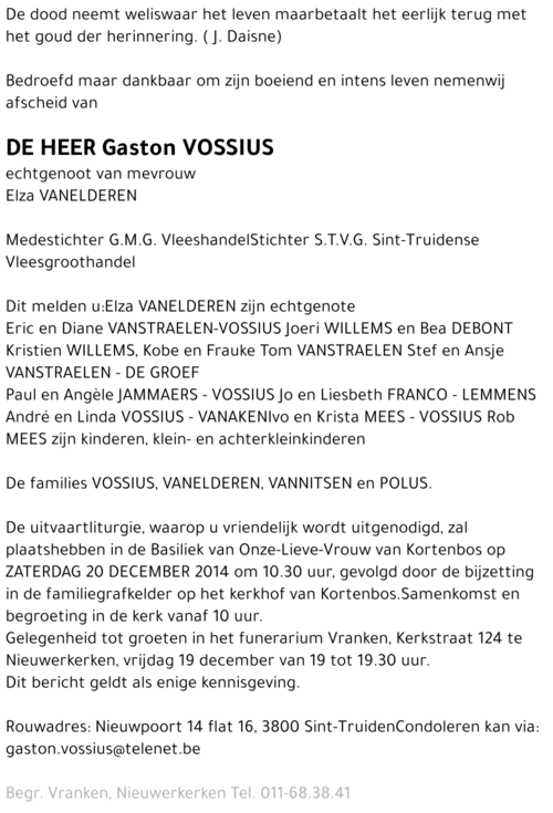 Gaston Vossius