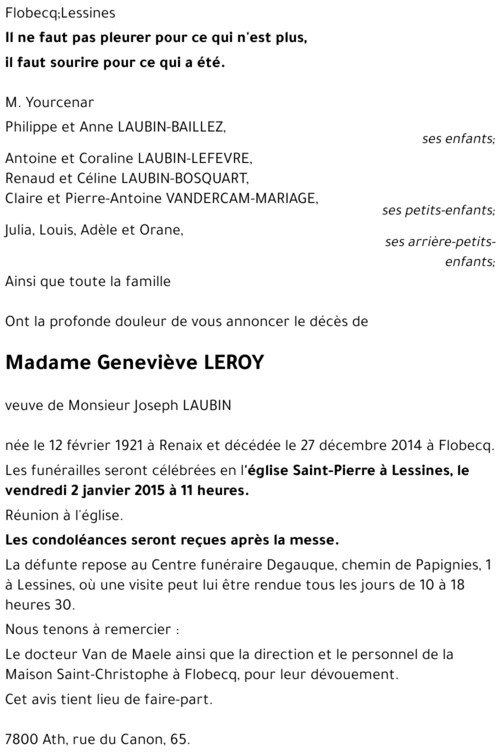 Geneviève LEROY