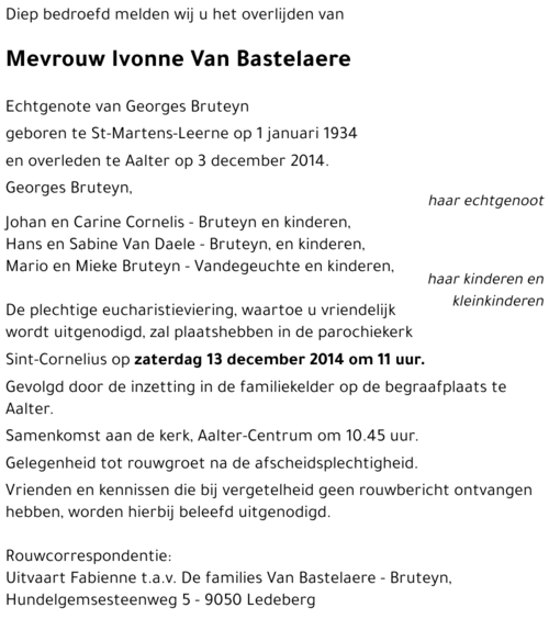Ivonne Van Bastelaere