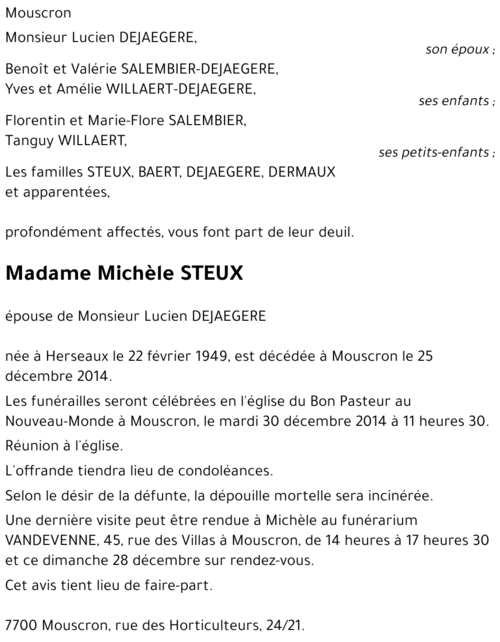 Michèle STEUX