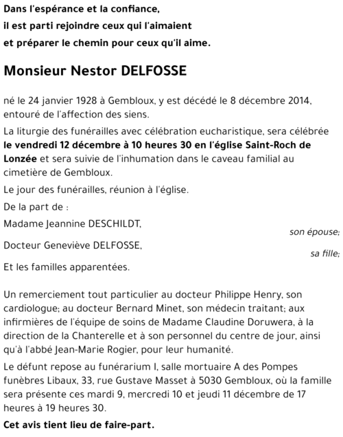Nestor DELFOSSE