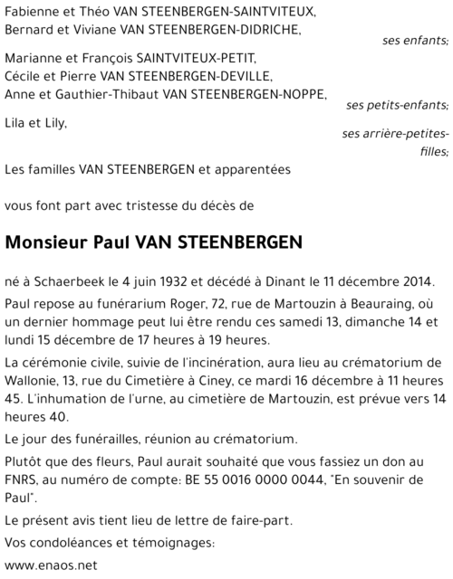 Paul Van Steenbergen