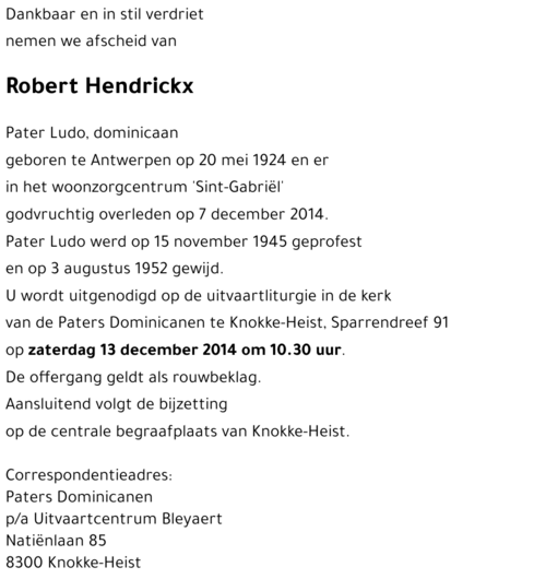 Robert Hendrickx