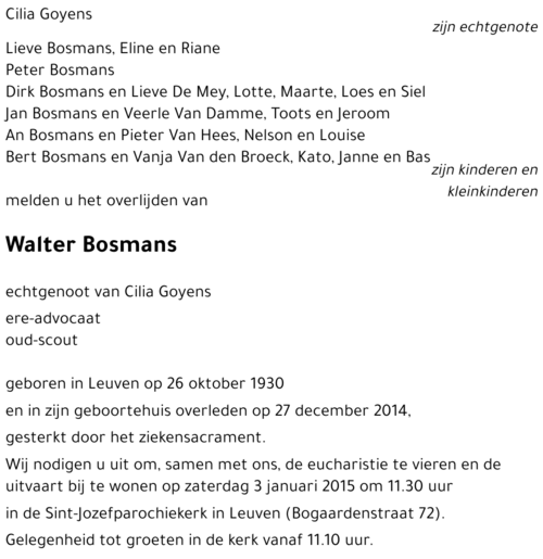 Walter Bosmans